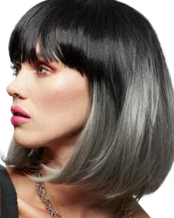 Smiffys Alien Black And Grey Wig Flash Sale