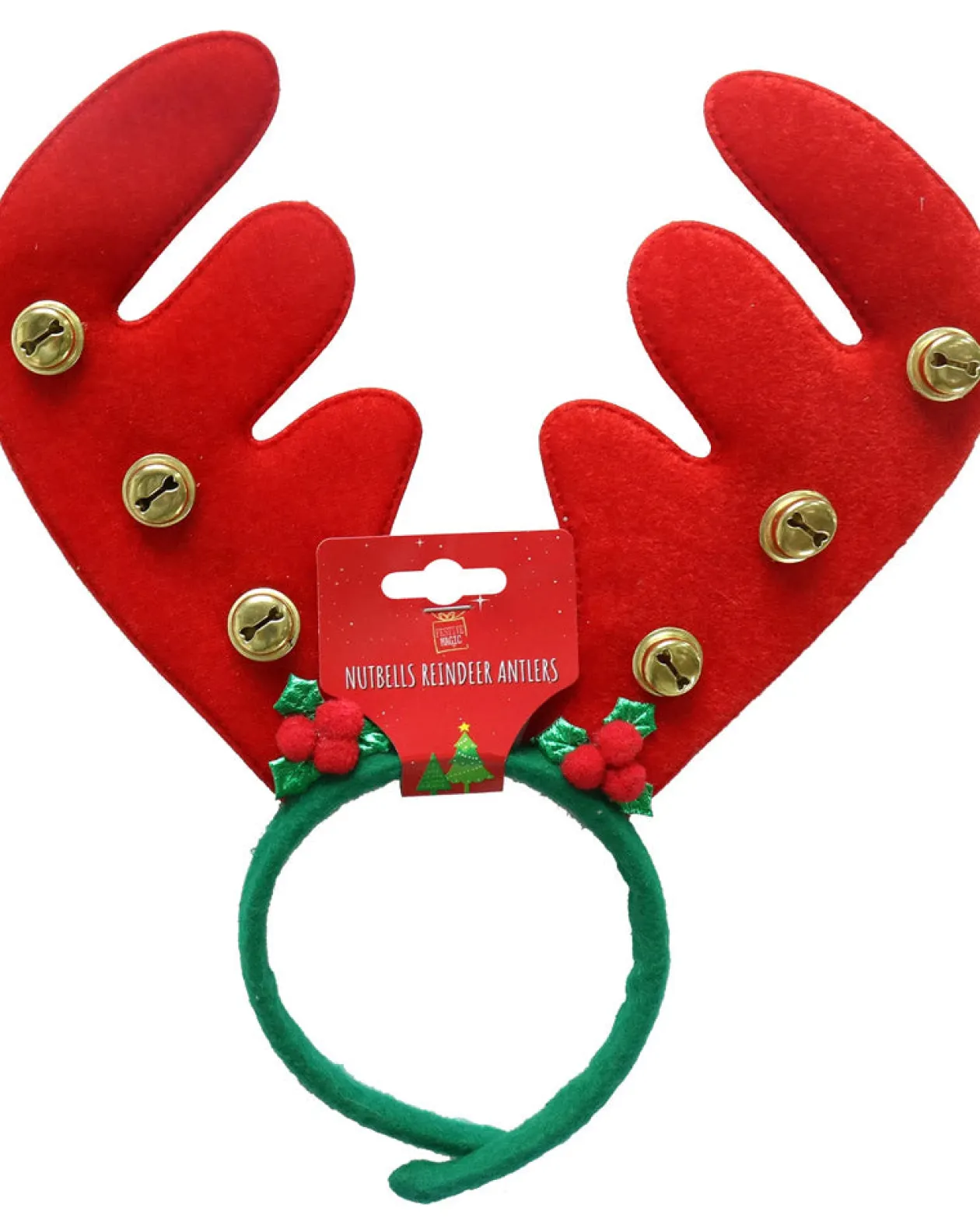 Uncle Bills Antlers With Nutbells And Holly Headband Store