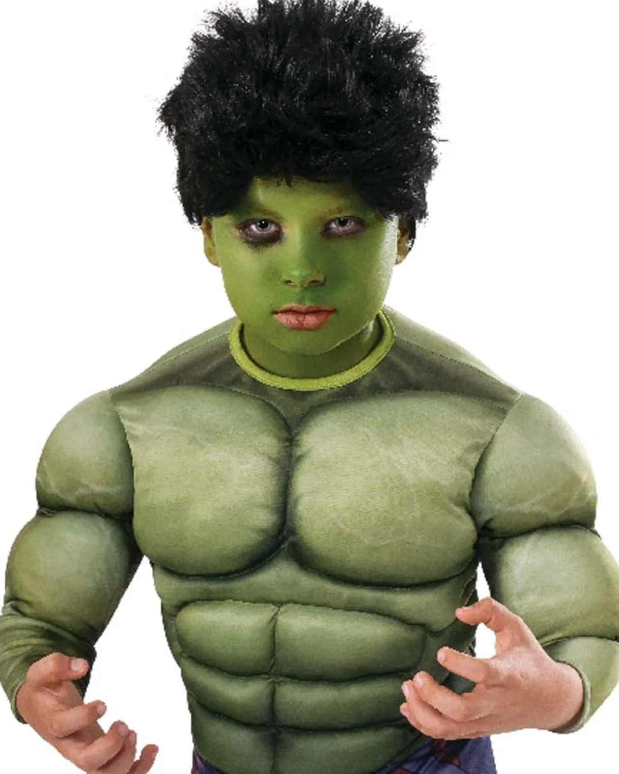 Rubies Avengers Age Of Ultron Hulk Kids Black Wig Flash Sale