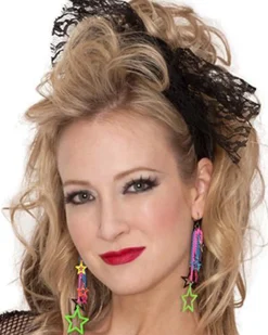 Amscan AU Awesome 80S Black Lace Headscarf Cheap