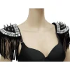 Sweidas Bad To The Bone Studded Shoulder Pads Flash Sale