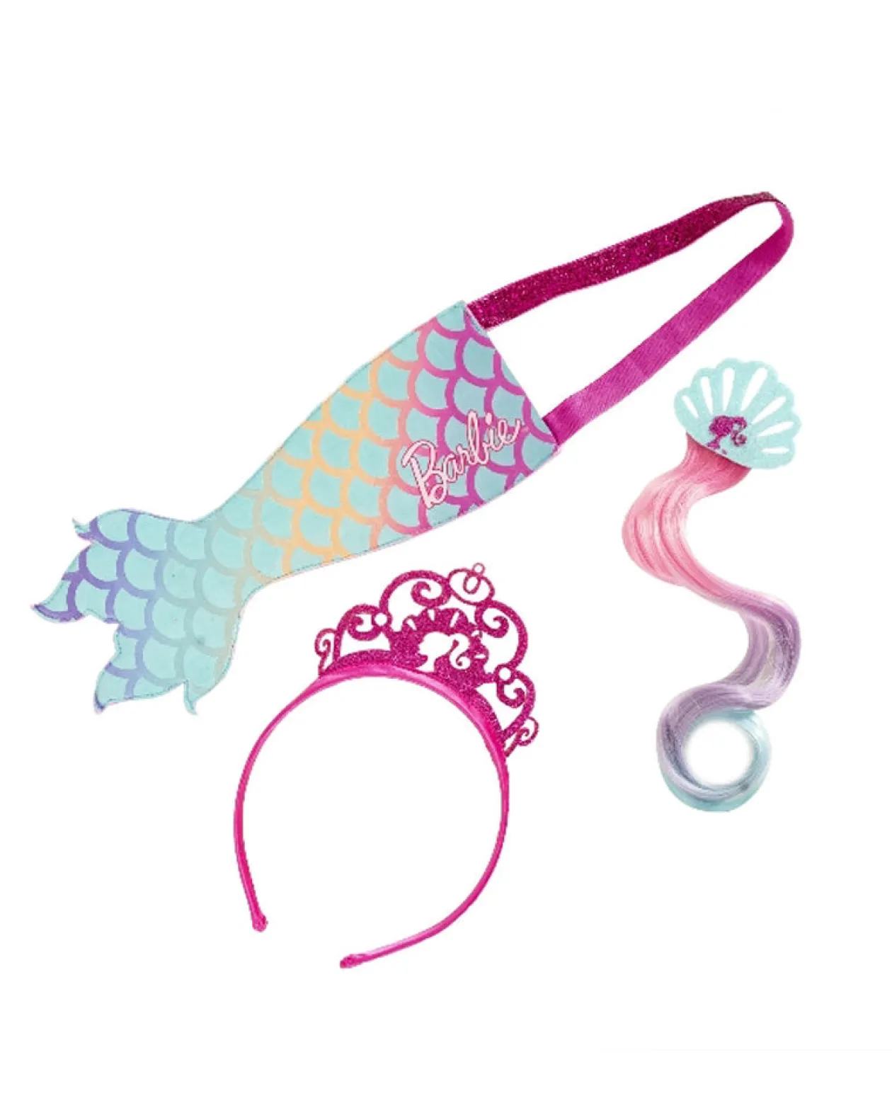 Rubies Barbie Mermaid Faux Bag Hair Comb And Headband Set Store