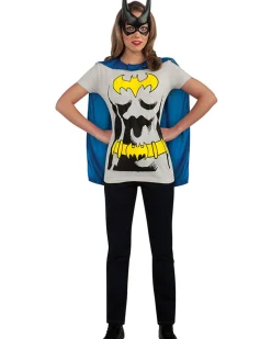 Rubies Batgirl Womens T Shirt Cape And Mask Accessory Set Hot