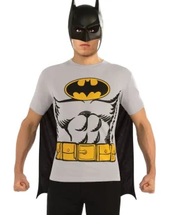 Rubies Batman Mens Shirt Cape And Mask Kit Best Sale