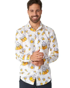 Opposuits Beer White Mens Suitmeister Shirt Cheap