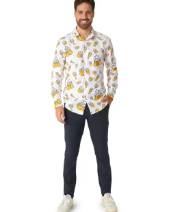 Opposuits Beer White Mens Suitmeister Shirt Cheap