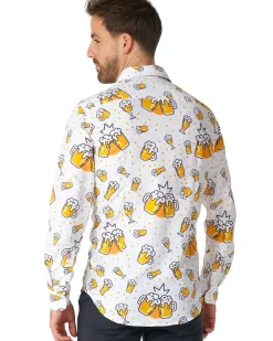 Opposuits Beer White Mens Suitmeister Shirt Cheap