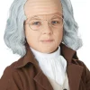 California Costumes Benjamin Franklin Kids Wig And Bald Cap Best Sale