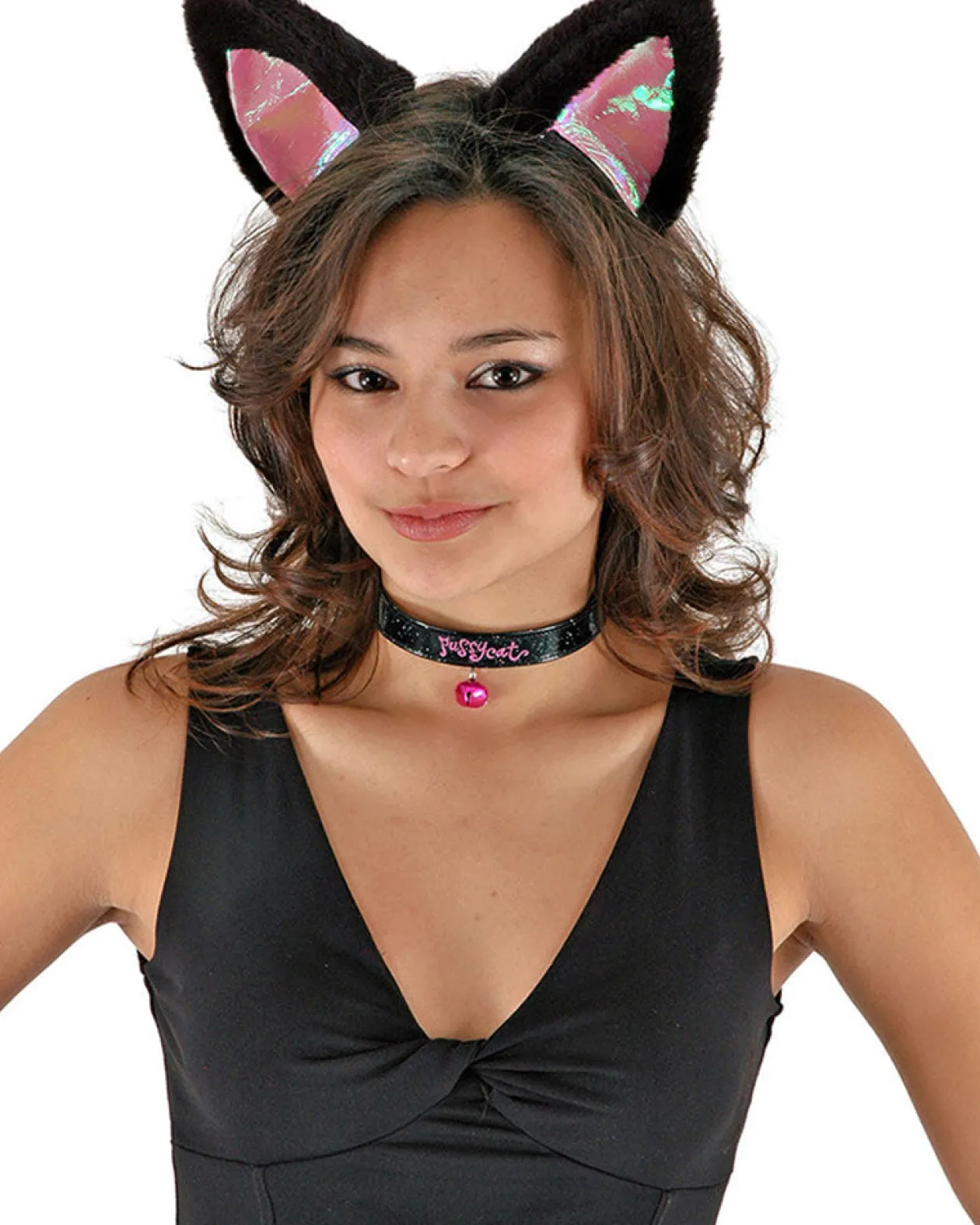 Elope Black And Pink Cat Ears Collar And Tail Set Cheap