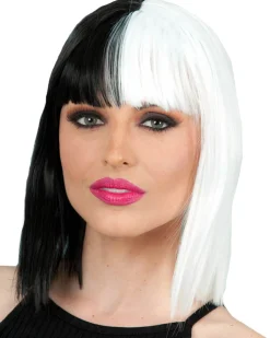 Allaura Wigs and Hair Black And White Bob Wig Outlet