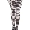 Music Legs Black And White Striped Plus Size Tights Shop
