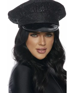 Forplay Black Bling Patrol Hat Clearance