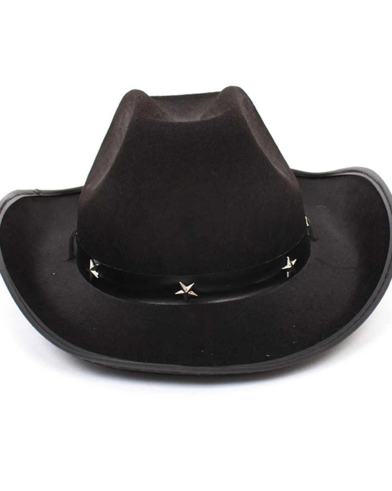 Tomfoolery Black Cowboy Hat With Silver Stars Hot