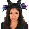 Elope Black Dragon Horns Plush Headband Cheap