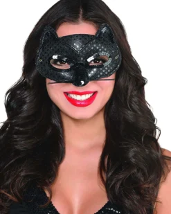 Amscan AU Black Fancy Cat Eye Mask Shop