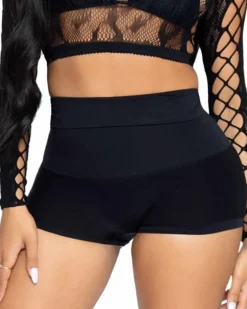Leg Avenue Black High Waist Shape Wear Shorts Store