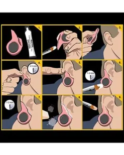 Tinsley Transfers Black Label Gauged Ears New