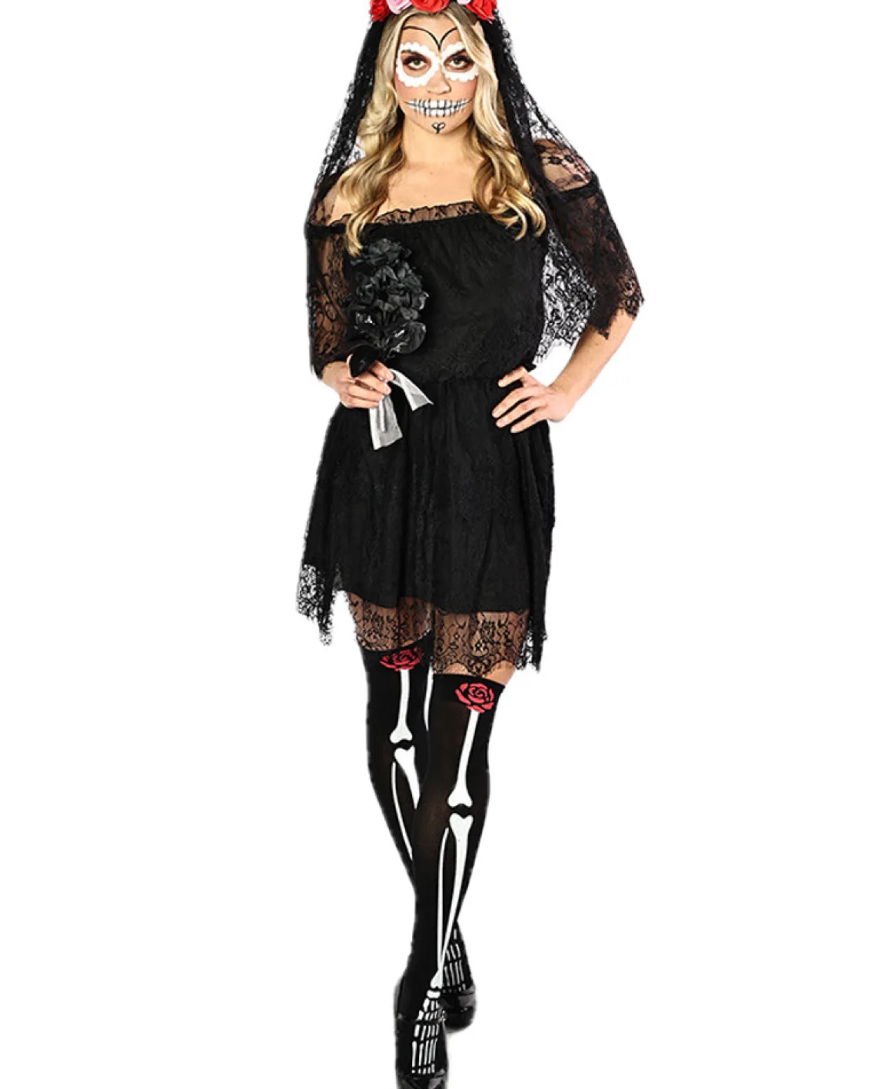 * Black Lace Halloween Womens Dress Clearance