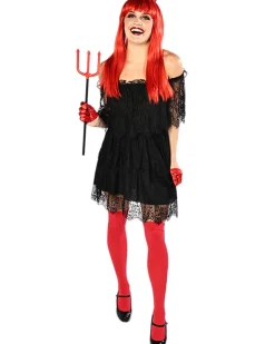 * Black Lace Halloween Womens Dress Clearance