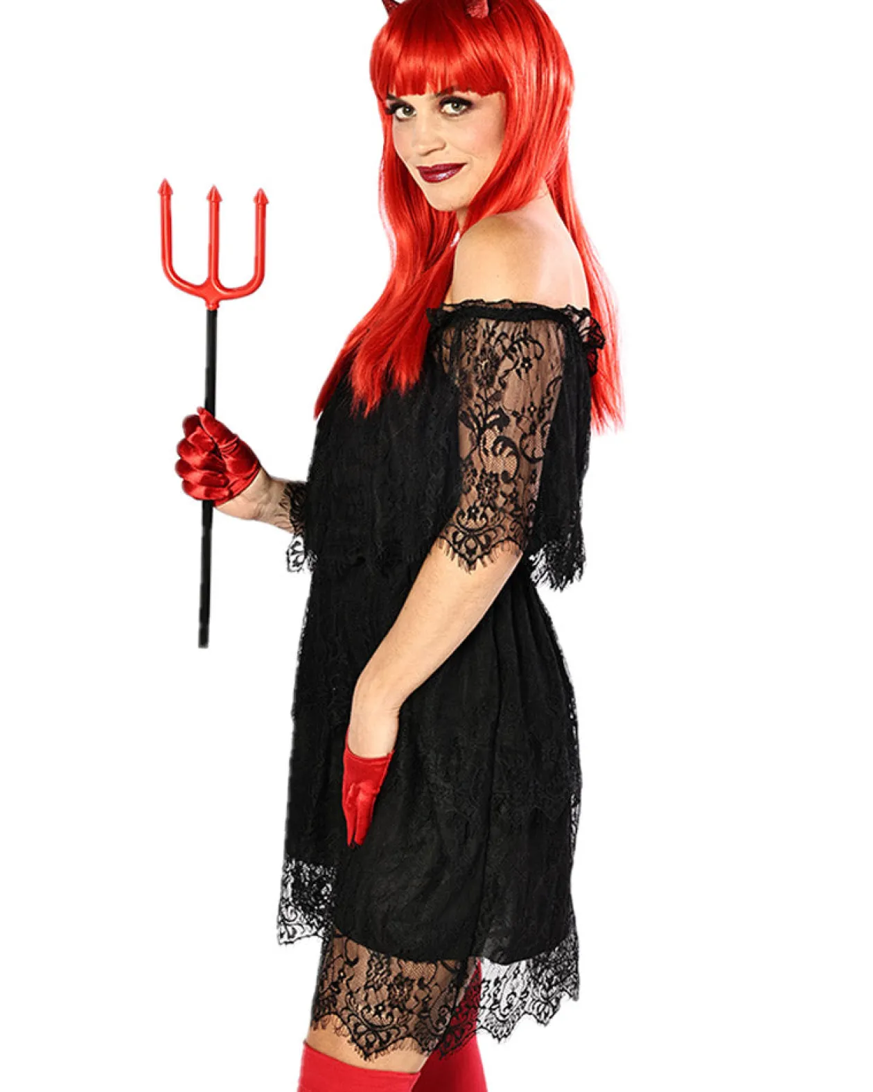 * Black Lace Halloween Womens Dress Clearance