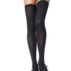 Leg Avenue Black Opaque Thigh High Stockings Best