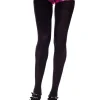 Music Legs Black Opaque Tights Flash Sale