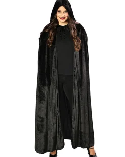 * Black Panne Velvet Deluxe Adults Cape Flash Sale
