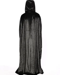 * Black Panne Velvet Deluxe Kids Cape Fashion