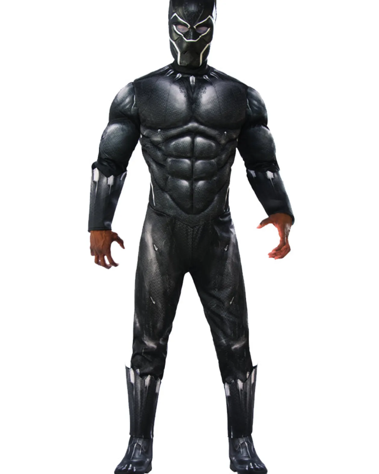 Rubies Black Panther Movie Deluxe Black Panther Mens Costume Hot