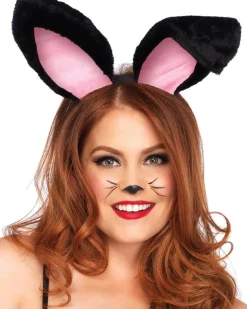 Leg Avenue Black Plush Bunny Ears Outlet