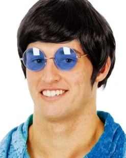 Allaura Wigs and Hair Black 60S Mod Wig With Glasses Shop