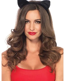 Leg Avenue Black Velvet Cat Ears Cheap