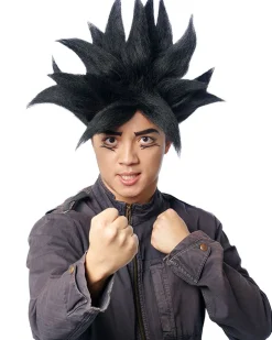 Costume Culture by Franco Black Warrior Anime Wig Best Sale