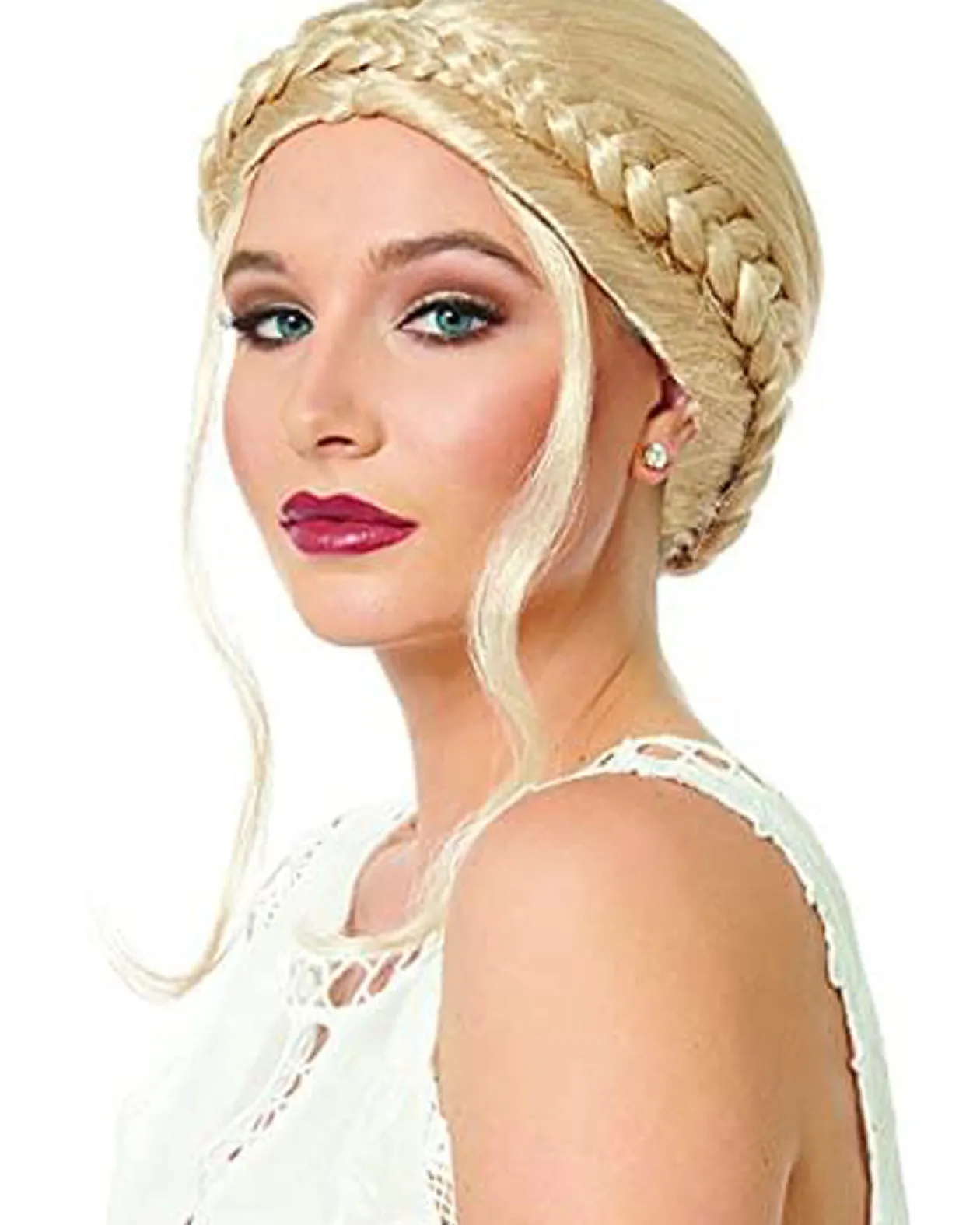 Costume Culture by Franco Blonde Milkmaid Wig Shop