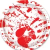Beistle Bloody Hand Prints 22Cm Plates Pack Of 8 Flash Sale