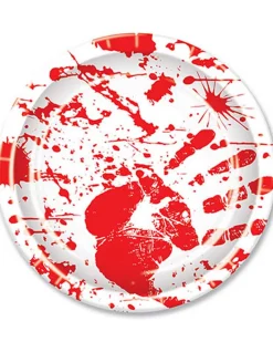 Beistle Bloody Hand Prints 22Cm Plates Pack Of 8 Flash Sale