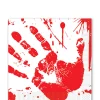 Beistle Bloody Hand Prints Lunch Napkins Pack Of 16 Fashion