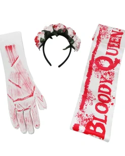 Uncle Bills Bloody Queen Ladies Headband Gloves And Sash Set Store
