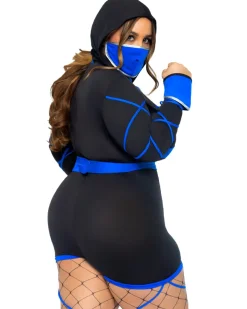 Leg Avenue Blue Dragon Ninja Plus Size Womens Costume Flash Sale