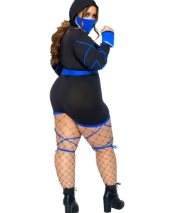 Leg Avenue Blue Dragon Ninja Plus Size Womens Costume Flash Sale