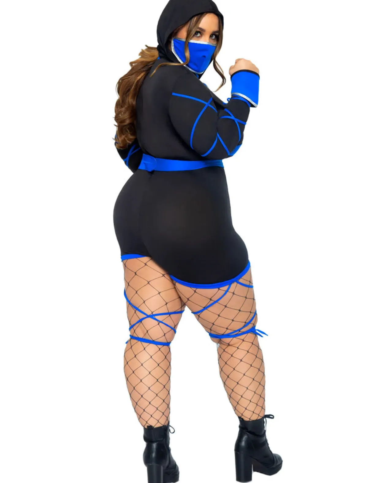 Leg Avenue Blue Dragon Ninja Plus Size Womens Costume Flash Sale