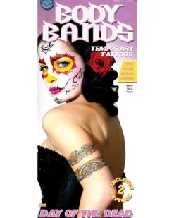 Tinsley Transfers Body Bands Day Of The Dead Temporary Tattoos Best