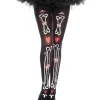 Music Legs Bone And Heart Print Pantyhose Outlet
