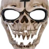 Tomfoolery Bone Horror Half Mask Clearance