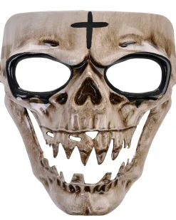 Tomfoolery Bone Horror Half Mask Clearance