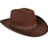 Tomfoolery Brown Cowboy Hat With Woven Band Best Sale