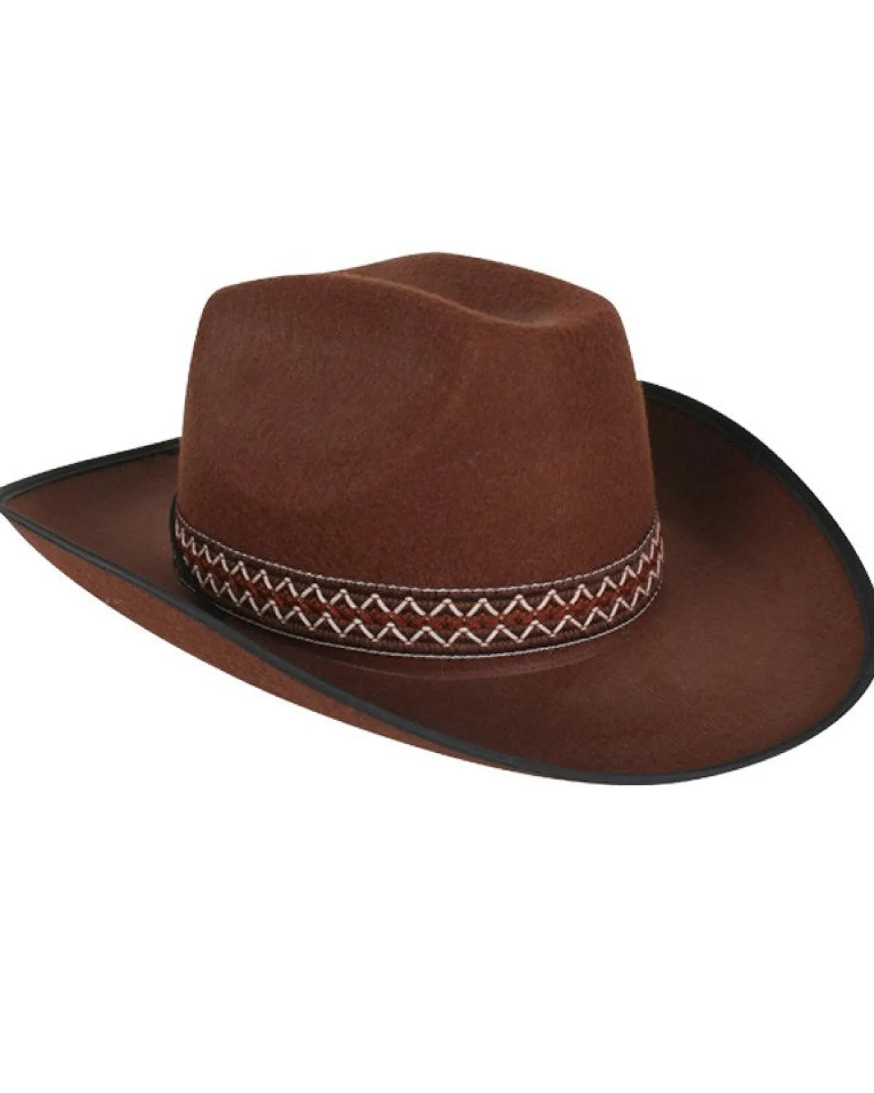 Tomfoolery Brown Cowboy Hat With Woven Band Best Sale