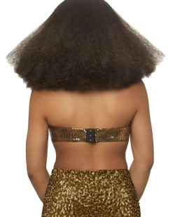 Leg Avenue Brown Disco Diva Wig New