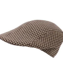 Tomfoolery Brown Tweed Flat Cap Fashion