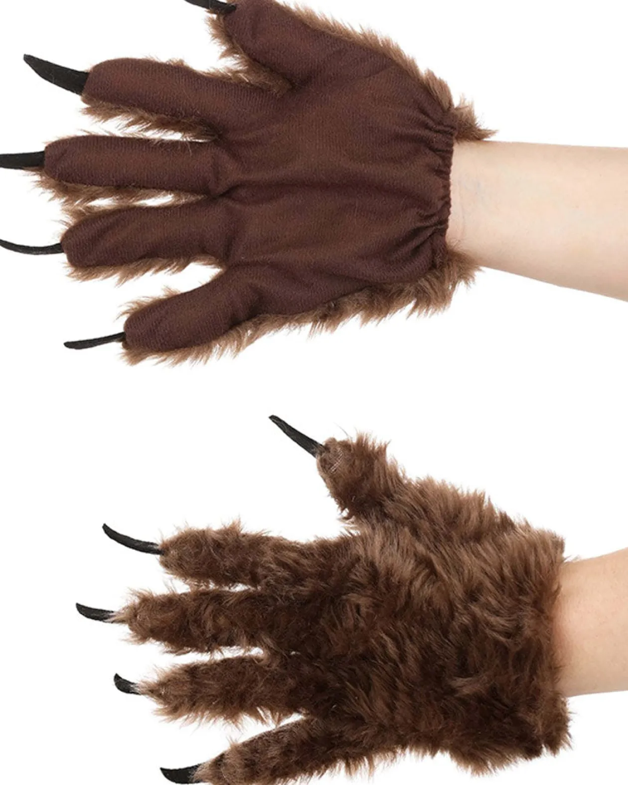 Elope Brown Wolf Paw Adult Gloves Best